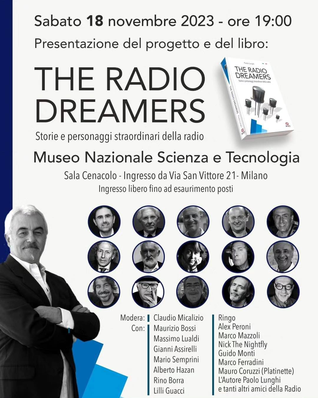 The Radio Dreamers" a Milano: i protagonisti dell'etere in un dibattito alla Sala Cenacolo