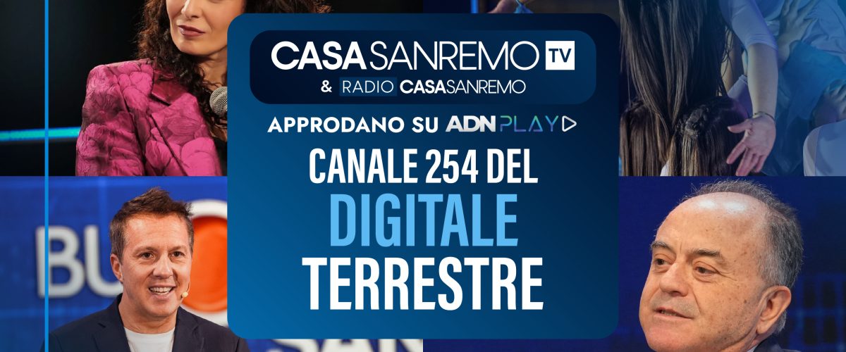 Casa Sanremo TV digitale terrestre web 1200x500