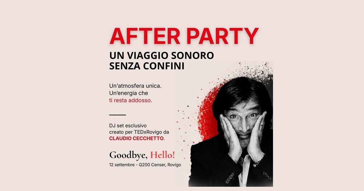 TEDx Rovigo festeggia dieci anni: Claudio Cecchetto è l'ospite d'onore