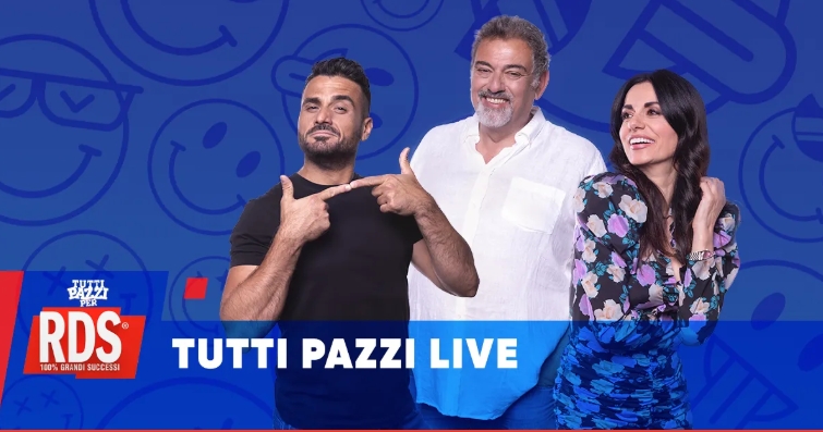 RDS, torna Tutti Pazzi Live: il morning show si apre al pubblico